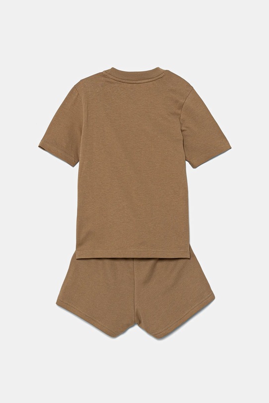 Chlapec Detská bavlnená súprava adidas Originals JY4879 béžová