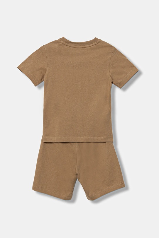 adidas Originals komplet bawełniany dziecięcy JY4981 brązowy AW25