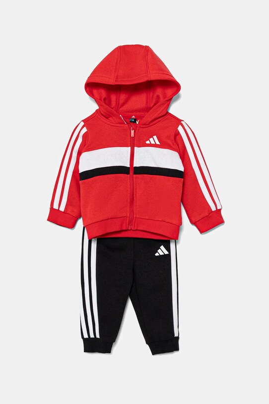adidas set de trening pentru copii tricotaj rosu KC6003