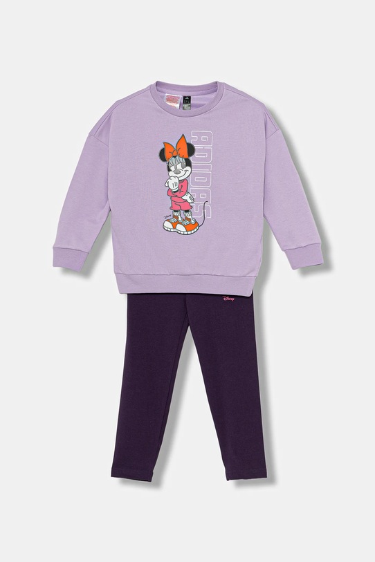 Детский спортивный костюм adidas трикотаж фиолетовой JL9173