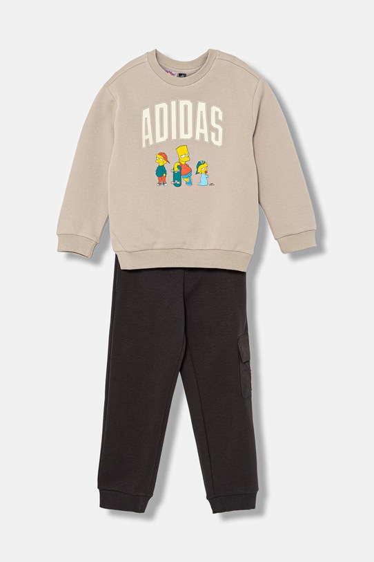 Otroška trenirka adidas Našitek rjava JL9197