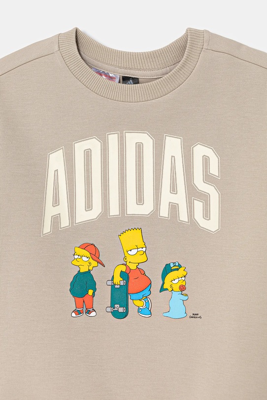 Deklice Otroška trenirka adidas JL9197 rjava