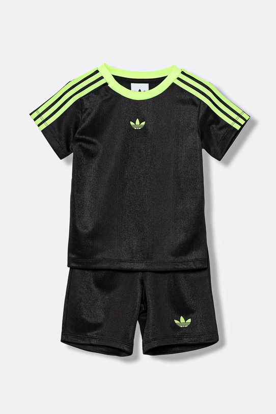 Σετ μωρού adidas Originals πλεκτό ύφασμα μαύρο JW5308