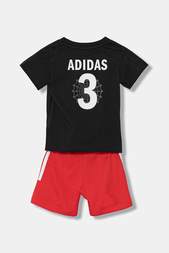 Otroški bombažen komplet adidas Marvel JW9968 rdeča AW25