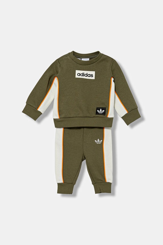 Βρεφική φόρμα adidas Originals απλικέ πράσινο JY2749