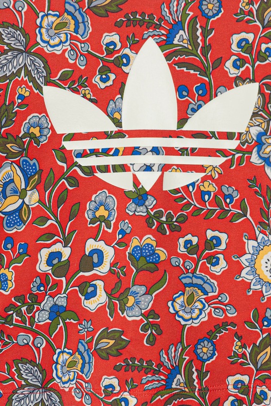 Detská bavlnená súprava adidas Originals červená JY3016