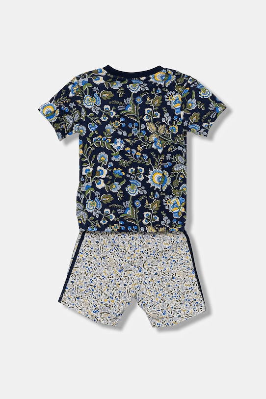 Otroški bombažen komplet adidas Originals JY3017 mornarsko modra AW25