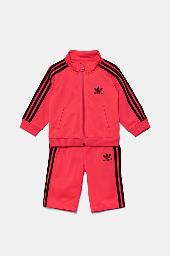 Детски анцуг adidas Originals трикотаж червен JY0022