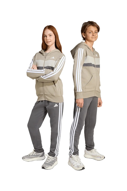 Παιδική φόρμα adidas πλεκτό ύφασμα πράσινο JN2242