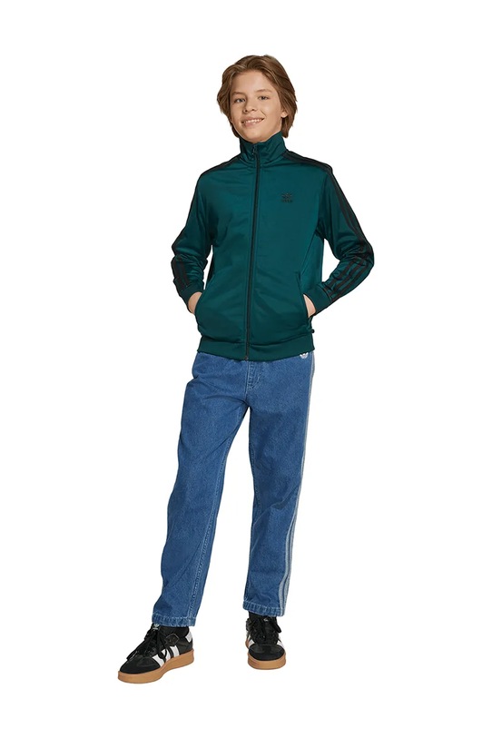 Παιδική μπλούζα adidas Originals JV8588 πράσινο