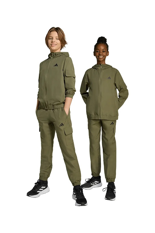 Детски спортен комплект adidas (2 броя) текстил зелен JX0203