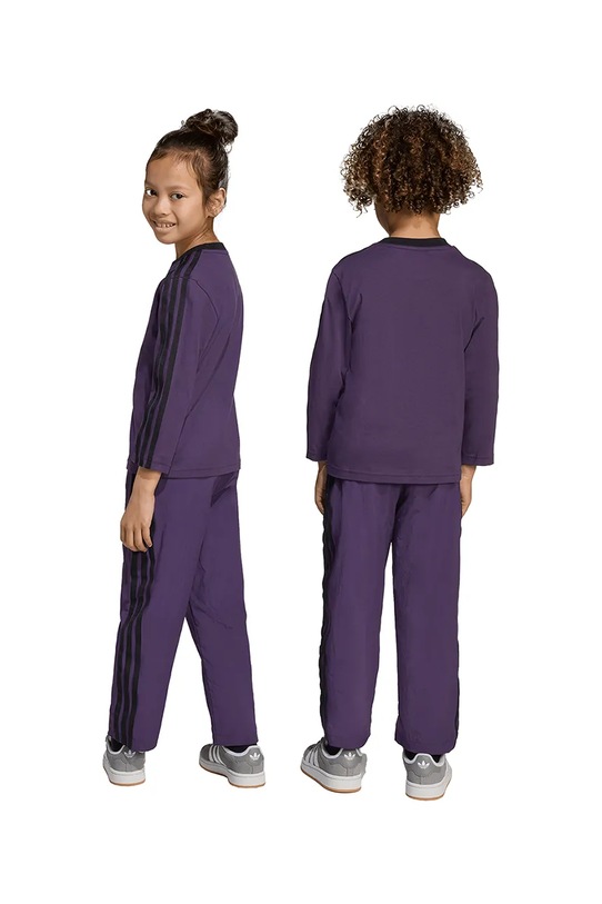Παιδική φόρμα adidas Originals JX0549 μωβ AW25