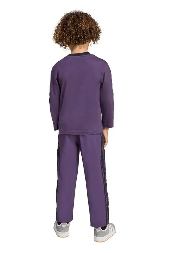 Παιδική φόρμα adidas Originals μωβ JX0549