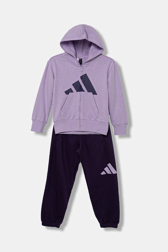 Dětská tepláková souprava adidas JX8772 fialová AW25