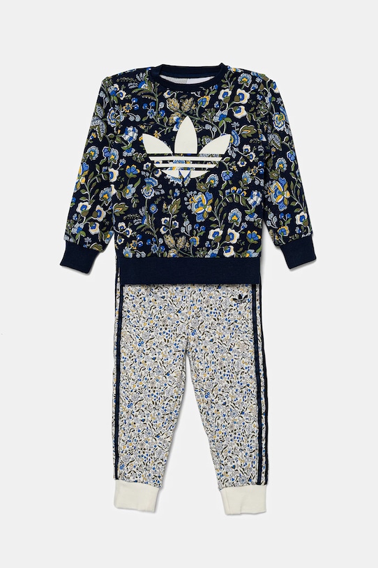 Kojenecká tepláková souprava adidas Originals pletenina námořnická modř JY3019