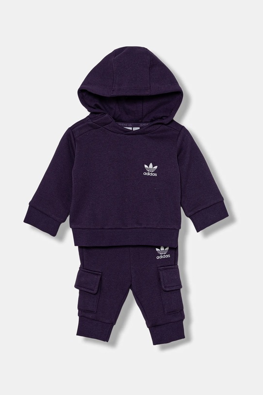 Бебешки анцуг adidas Originals трикотаж виолетов JY4867