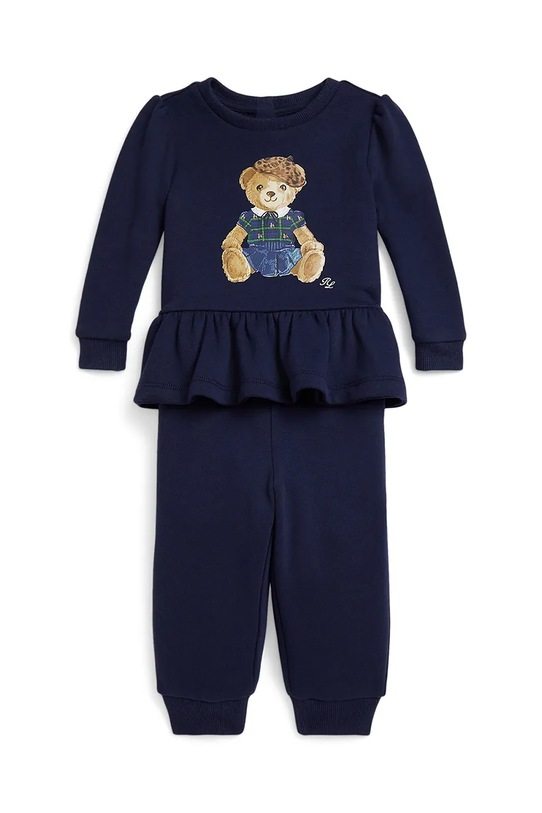 Polo Ralph Lauren komplet dresowy dziecięcy dzianina granatowy 310978918001