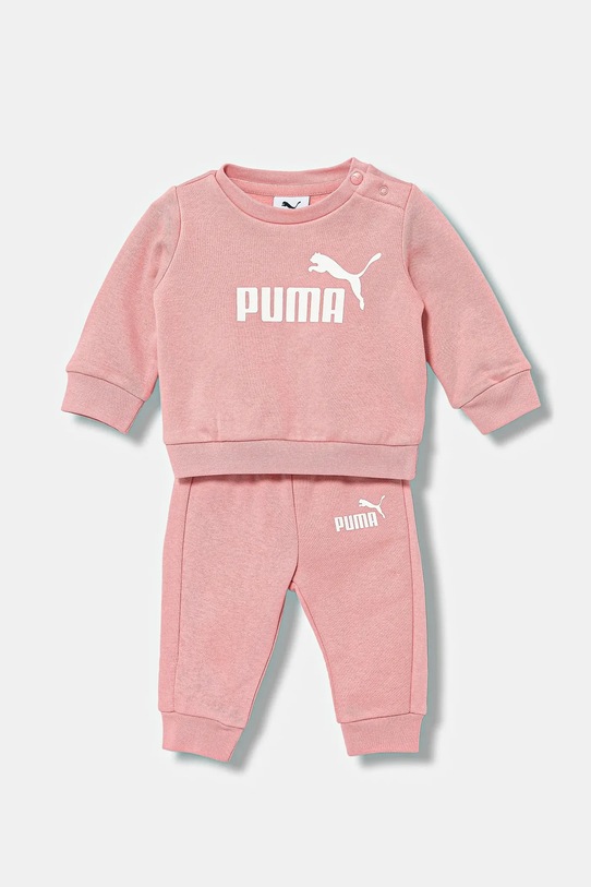 Puma dres niemowlęcy MINICATS ESS Crew Set FL INF dzianina różowy 686280