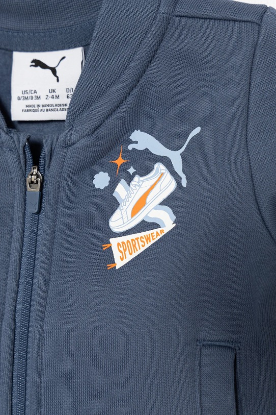 Puma dres dziecięcy MINICATS Full-Zip Set FL INF 689732 niebieski