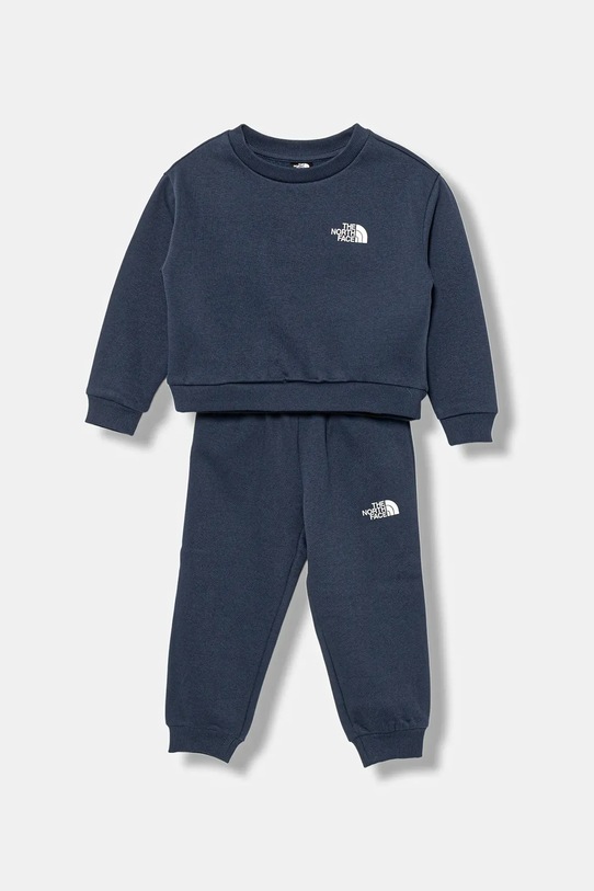 The North Face dres dziecięcy KID SIMPLE DOME FLEECE SET dzianina granatowy NF0A8EFM8K21