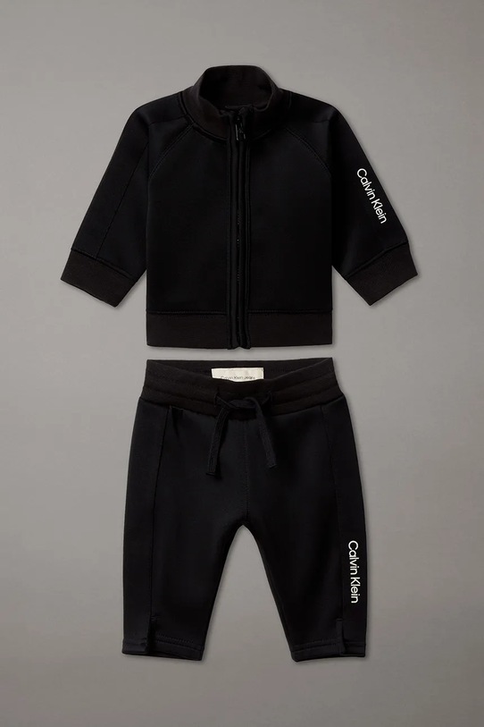 Calvin Klein Jeans trening bebeluși tricotaj negru IN0IN00331.9BYA
