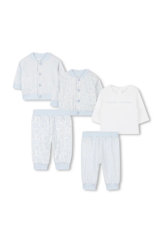 Marc Jacobs komplet bawełniany dwustronny niemowlęcy wzorzyste niebieski W60660.86.94