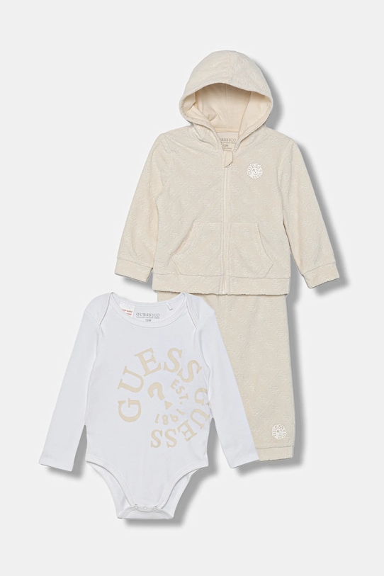 Комплект для немовлят Guess 3-pack тканина бежевий H5BW02.KAVN4.9BYA