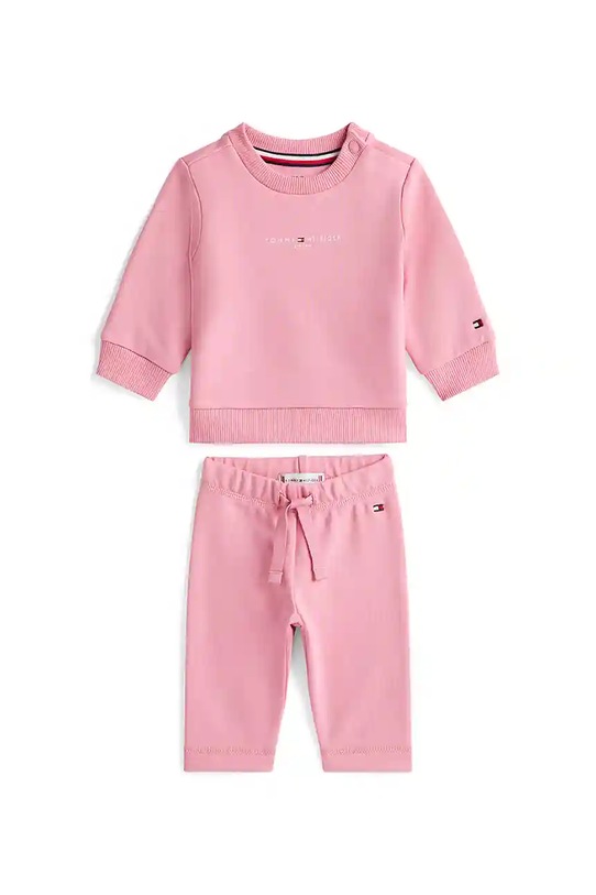 Спортивный костюм для младенцев Tommy Hilfiger с эластаном розовый KN0KN02117.9BYA
