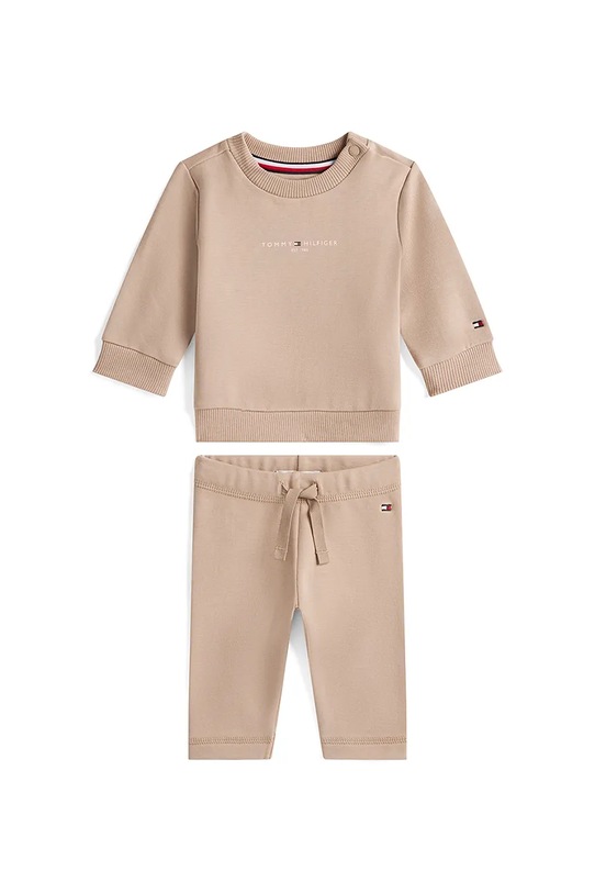 Спортивный костюм для младенцев Tommy Hilfiger с эластаном коричневый KN0KN02117.9BYA
