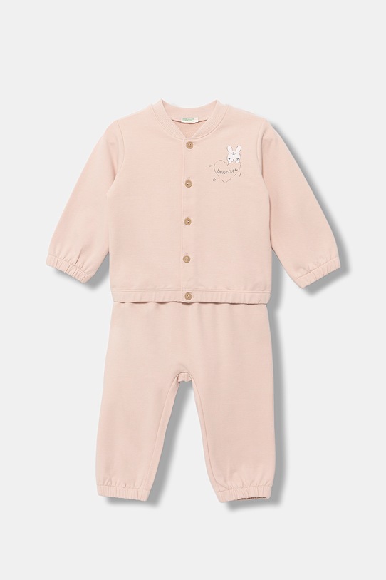 United Colors of Benetton trening bebeluși tricotaj roz 3MDSAK017.W.seasonal