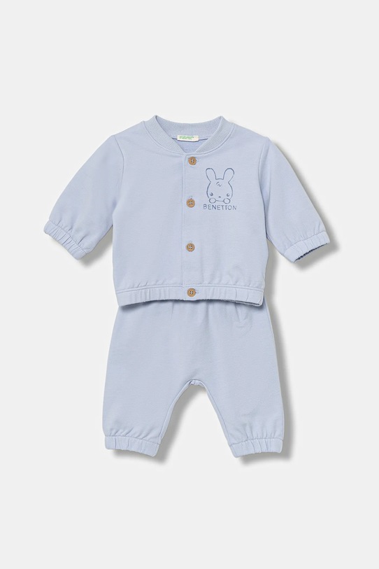 Βρεφική φόρμα United Colors of Benetton στάμπα μπλε 3MDSAK017.W.seasonal
