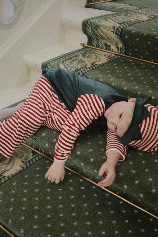 Konges Sløjd komplet dziecięcy CHRISTMAS ELF COSTUME GRS KS104256.9BYA zielony