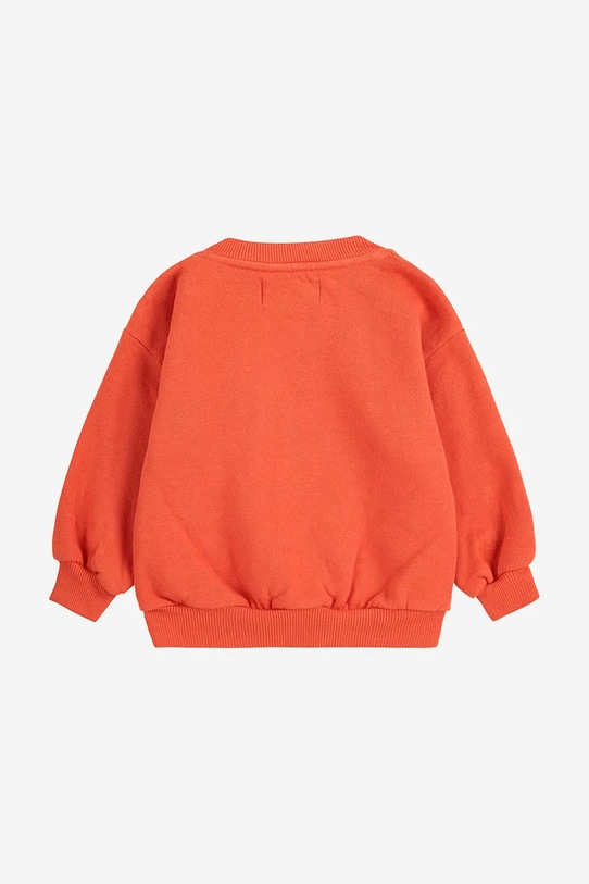 Bobo Choses dres niemowlęcy bawełniany Rolling Dog pomarańczowy 225FB003