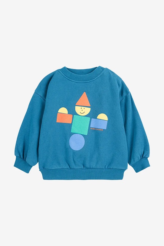 Chłopiec Bobo Choses dres niemowlęcy Wooden Toy 225FB004 niebieski