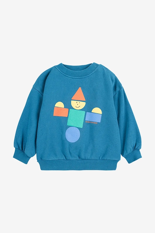 Chłopiec Bobo Choses dres niemowlęcy Wooden Toy 225FB004 niebieski