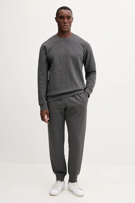 Emporio Armani Underwear dres lounge z elastanem szary EM001922.AF15006
