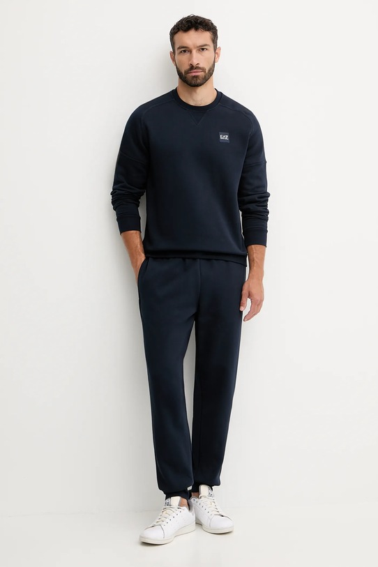 EA7 Emporio Armani dres dzianina granatowy AF10377.7M000912