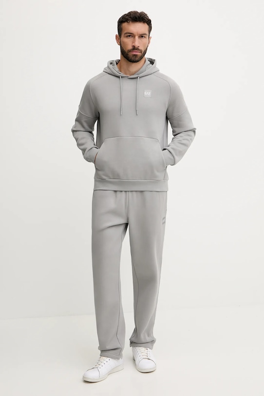 EA7 Emporio Armani dres dzianina szary AF10377.7M000913