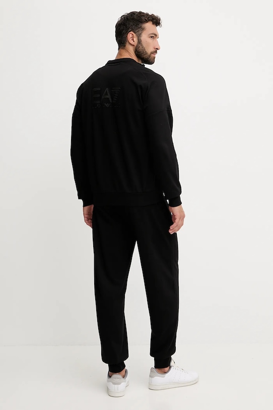 EA7 Emporio Armani dres bawełniany AF13512.7M000907 czarny AW25