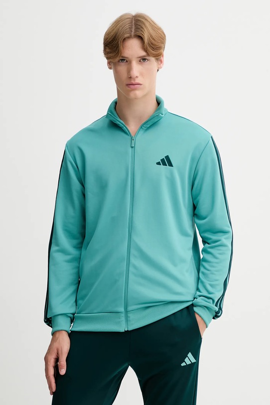 Tepláková súprava adidas 3-Sripes JX5518 tyrkysová AW25