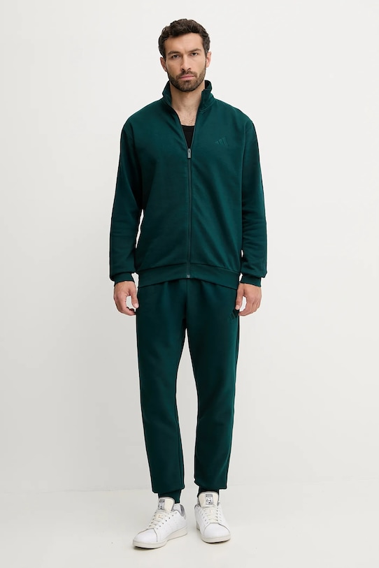 Tepláková souprava adidas 3-Stripes pletenina zelená JX5546