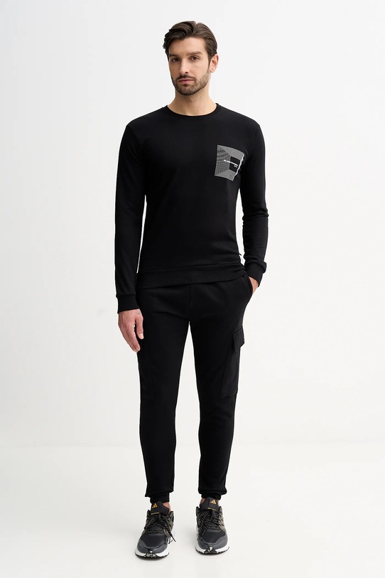 Fila dres bawełniany nadruk czarny FPW1226