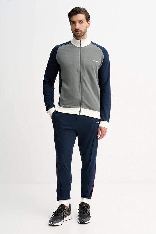 Fila dres bawełniany wzorzyste zielony FPW1227