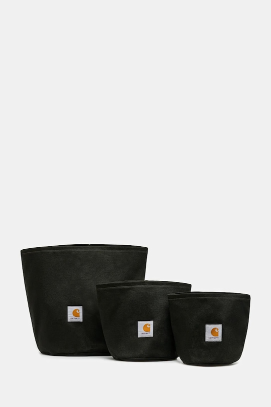 Carhartt WIP set di vasi di cotone Canvas Planter Set pacco da 3 verde I032014.49XX