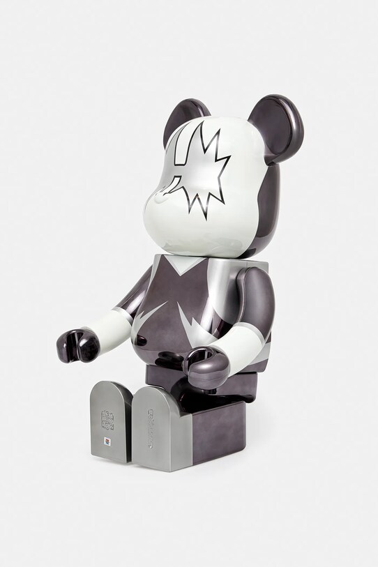 Doplnky Dekoračná figúrka Medicom Toy Be@rbrick KISS Space Man Chrome Ver. 1000% KISS.SPACE.MAN.1000 sivá