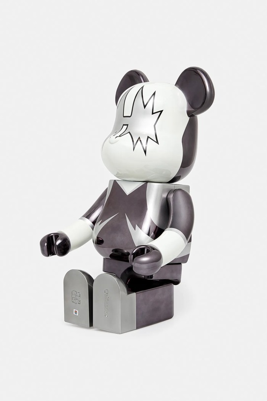 Accessories Medicom Toy decorative figurine Be@rbrick KISS Space Man Chrome Ver. 1000% KISS.SPACE.MAN.1000 gray