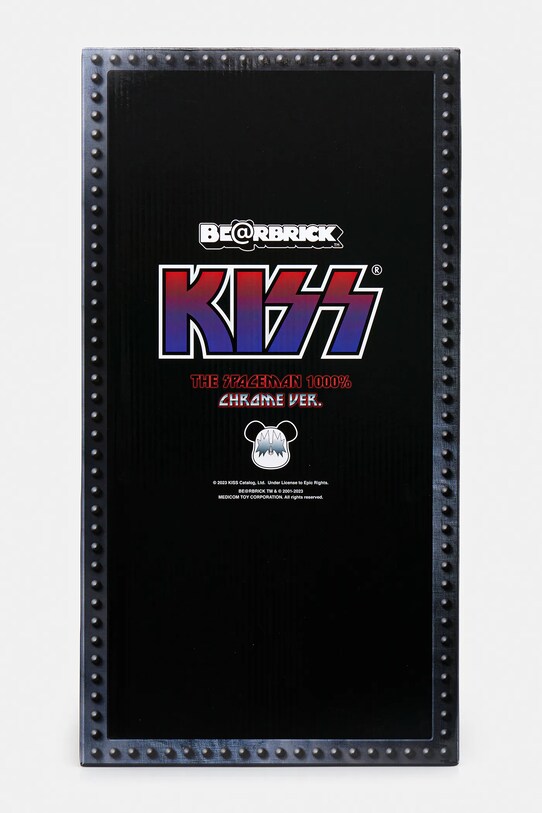 Dekoračná figúrka Medicom Toy Be@rbrick KISS Space Man Chrome Ver. 1000% sivá KISS.SPACE.MAN.1000