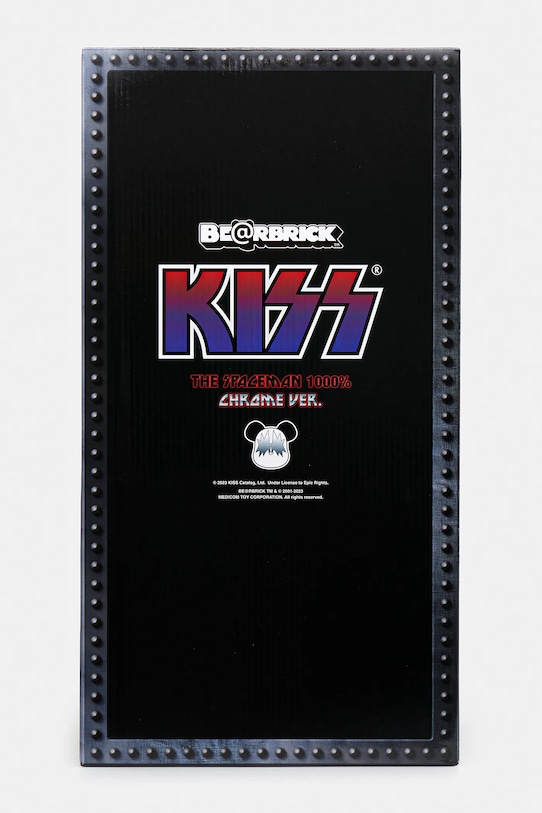 Medicom Toy decorative figurine Be@rbrick KISS Space Man Chrome Ver. 1000% gray KISS.SPACE.MAN.1000