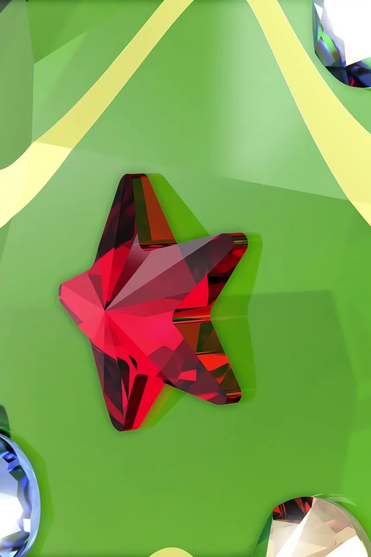Salon i sypialnia Swarovski dekoracja wisząca HOLIDAY CHEERS 5701867 zielony