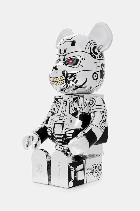 Akcesoria Medicom Toy figurka dekoracyjna Be@rbrick Endoskeleton (T2 Ver.) 400% ENDOSKELETON.T2Ver srebrny
